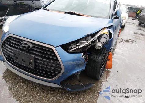 2016 Hyundai Veloster Turbo Rally Edition z USA, uszkodzony, nr VIN KMHTC6AE2GU251165